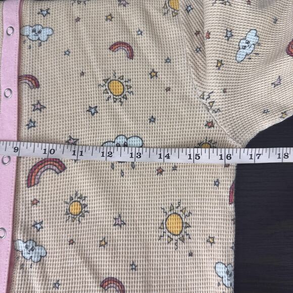 Hello Nite Pajamas Womens Small Rainbow Cloud Knit Hooded One Piece Jumpsuit NEW - Picture 8 of 10